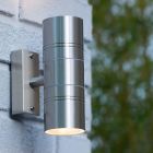 Chromová lampa up down moderní, Arne, IP44