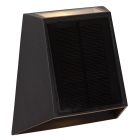 Černé solární venkovní nástěnné světlo moderní, Luton, 1W, LED 2700 K, IP54