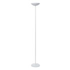 Bílá stojací čtecí lampa moderní, Zenith, 20W, LED 3000 K, s dotykovým stmívačem