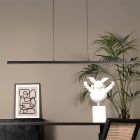 Černé závěsné světlo moderní, Sigma, 36W, LED 2700 K