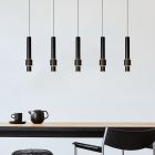 Černé závěsné světlo moderní, Margary, 4,2W, LED 2700 K