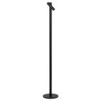 Černá nabíjecí stojací lampa moderní, Antrim, 2,2W, LED 2700 K, IP54, s dotykovým stmívačem