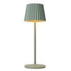 Zelená venkovní stolní lampa rustikální, Justine, 2W, LED 2700 K, IP54, s dotykovým stmívačem