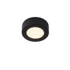 Černé stropní světlo moderní, Brice, 8W, LED 3000 K, IP44