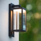 Antracité venkovní nástěnné světlo se senzorem pohybu moderní, Clairette, 15W, LED 3000 K, IP54