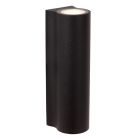 Černá lampa up down moderní, Akra, 6W, LED 3000 K, IP54