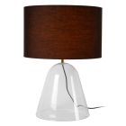 Černá stolní lampa moderní, Campana, s vypínačem