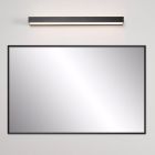 Černé nástěnné světlo do koupelny moderní, Alexa, 8W, LED 3000 K, IP44