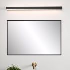 Černé nástěnné světlo do koupelny moderní, Alexa, 13W, LED 3000 K, IP44