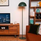 Zelená stojací lampa moderní, Siemon, s vypínačem