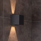 Černá lampa up down moderní, Axi, 6W, LED 2700 K, IP54