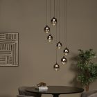 Šedé závěsné světlo moderní, Tamino, 7W, LED 3000 K