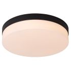 Černé stropní světlo do koupelny plastové, Biskit, 18W, LED 2700 K, IP44