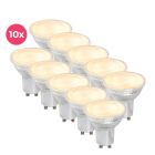Balení 10 stmívatelných průhledných LED žárovek GU10 Antonie, 5 W, teplá bílá
