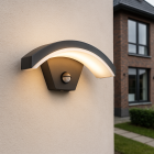 Moderní venkovní nástěnné světlo se senzorem pohybu černé, Annemay, 6W, LED 3000 K, IP54