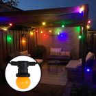 5m řetězová lampa s 10 barevnými žárovkami