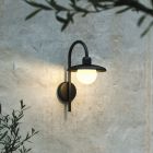 Černé venkovní světlo klasické, Berlo, IP44