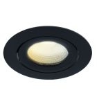 Černé podhledové světlo hliníkové, Wimke, 5W, LED dim to warm, IP44