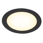 Černý downlight hliníkový, Umbriel, 6W, LED 3000 K, IP44
