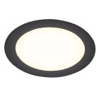 Černý downlight hliníkový, Umbriel, 12W, LED 4000 K, IP44