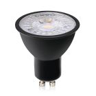Stmívatelná LED žárovka GU10 Antonie, černá, 3W, 3000K