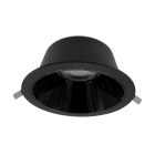 Černý downlight hliníkový, Maud, 20W, LED white switch, IP22