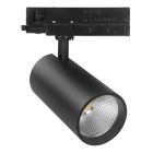 Černé třífázové bodové světlo do kolejnice, Rozina, 10W/20W/30W, , bílý LED vypínač