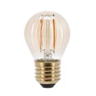 Stmívatelná LED žárovka E27, jantarová, 2W, 2000K