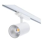 Bílé třífázové hliníkové bodové světlo, Rozina, 10W/20W/30W, bílý LED vypínač