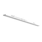 Bílé třífázové svítidlo do kolejnice Tora, 27W/32W/37W/42W, bílý vypínač, 120 cm, Pro