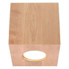 Dřevěné přisazené stropní svítidlo hnědé, Andro