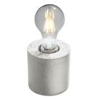 Betonová stolní lampa bez stínidla šedá, Anela