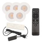 Hliníkové podhledové světlo na verandu bílé, Dico, 3W, LED 2700 K, IP65, s dálkovým ovládáním