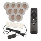 Hliníkové podhledové světlo na verandu chromové, Dico, 3W, LED 2700 K, IP65, s dálkovým ovládáním