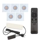 Hliníkové podhledové světlo na verandu bílé, Dico, 15W, LED 2700 K, IP65, s dálkovým ovládáním