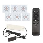 Hliníkové podhledové světlo na verandu bílé, Rona, 18W, LED 2700 K, IP44, s dálkovým ovládáním