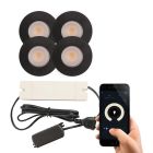 Hliníkové podhledové světlo na verandu černé, Dico, 3W, LED 2700 K, IP65