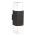 Antracitá lampa up down hliníková, Sodbury, IP44