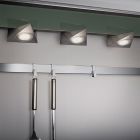 Niklové světlo pod kuchyňskou linku kovové, Zerdali, 3W, LED 3000 K, s vypínačem