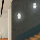 Šedá lampa up down moderní, Leontien, 4,3W, LED 3000 K, s vypínačem