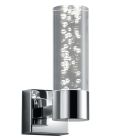 Chromové nástěnné světlo designové, Delfina, 3,1W, LED 3000 K, IP44