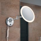Chromové nástěnné světlo moderní, Bartje, 3W, LED 3000 K, IP44, s vypínačem