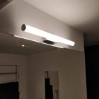 Chromové světlo nad zrcadlo moderní, Staby, 6,5W, LED 3000 K, IP44, s vypínačem