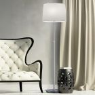 Niklová stojací lampa klasická, Niva, s tahovým vypínačem