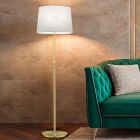 Mosazná stojací lampa klasická, Niva, s tahovým vypínačem