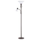 Rezavá stojací lampa klasická, Eleonora, s vypínačem