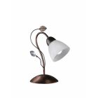 Rezavá stolní lampa klasická, Astrid, s vypínačem