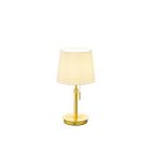 Mosazná stolní lampa moderní, Niva, s tahovým vypínačem