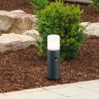 Antracitá venkovní lampa stojací se senzorem pohybu moderní, Fjelso, IP44