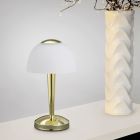 Mosazná stolní lampa klasická, Daphne, 4W, LED 3000 K, s vypínačem